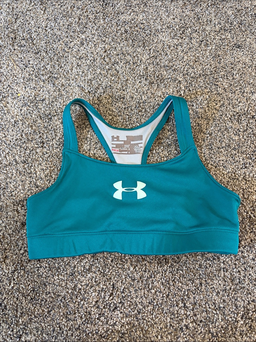 Under Armour Teal Racerback Compression Sports Bra